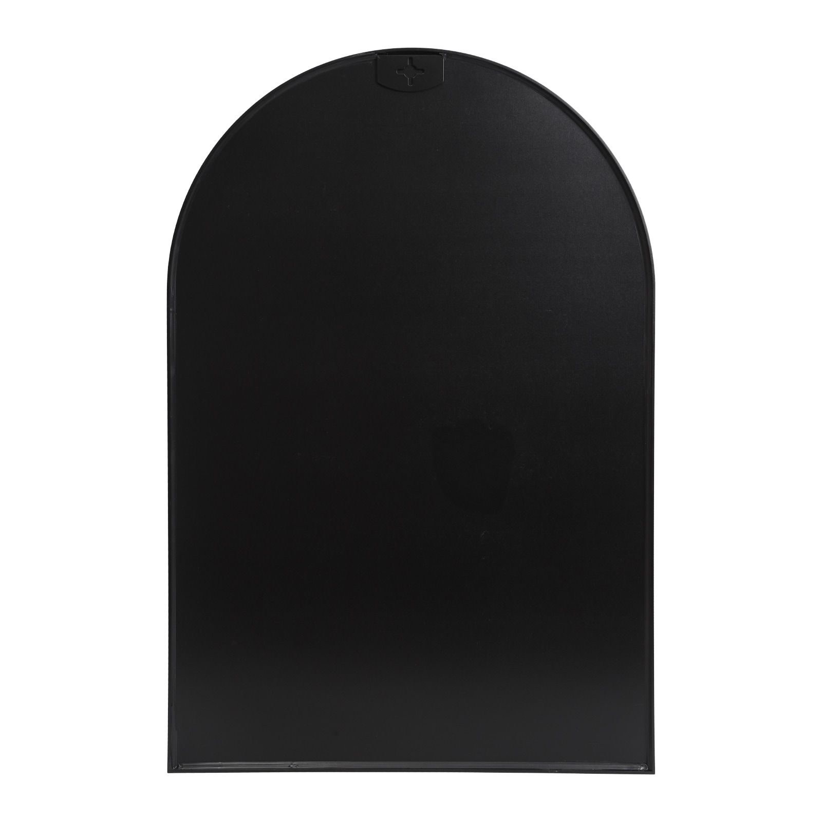Arched Bathroom Mirror With Modern Black Metal Frame Wall Decor_voghion.com